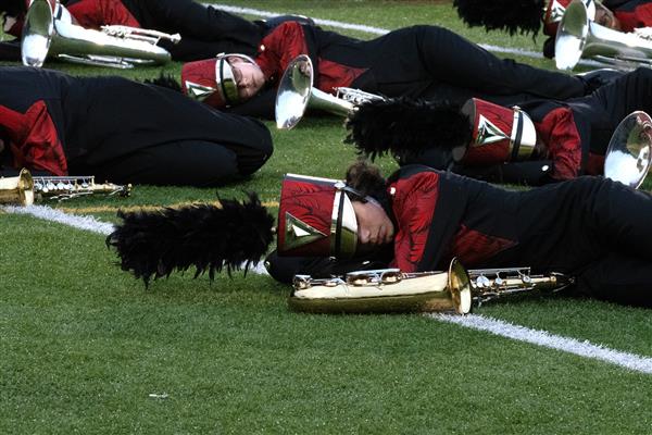 Crofton High School Marching Band Performing